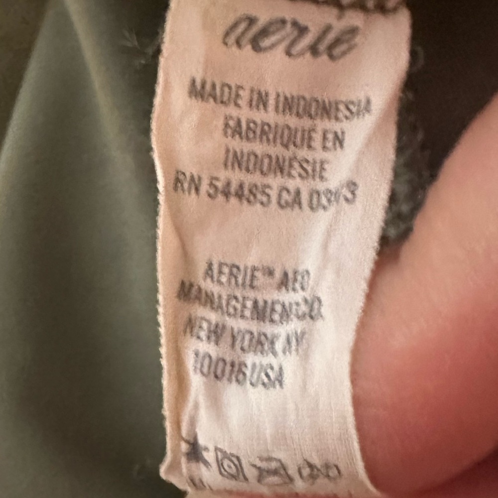 Aerie One Piece Full Coverage Wrap Swimsuit Color Olive Green Size XXL - Picture 4 of 5